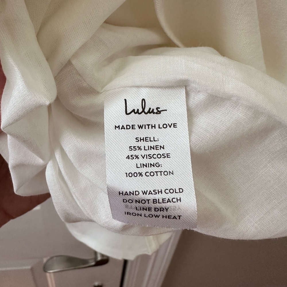 Lulus linen one shoulder dress Size XL - Picture 6 of 8